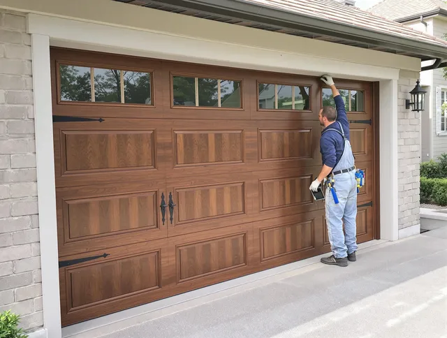 Custom garage door showcase by Lake Wylie Garage Door Repair in Lake Wylie