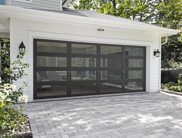 Lake Wylie Garage Door Repair design specialist presenting custom garage door options to Lake Wylie homeowner