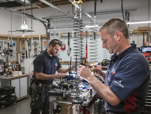 Garage door spring repair service by Lake Wylie Garage Door Repair in Lake Wylie