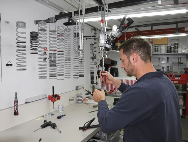 Lake Wylie Garage Door Repair safety certified technician performing precision spring replacement in Lake Wylie